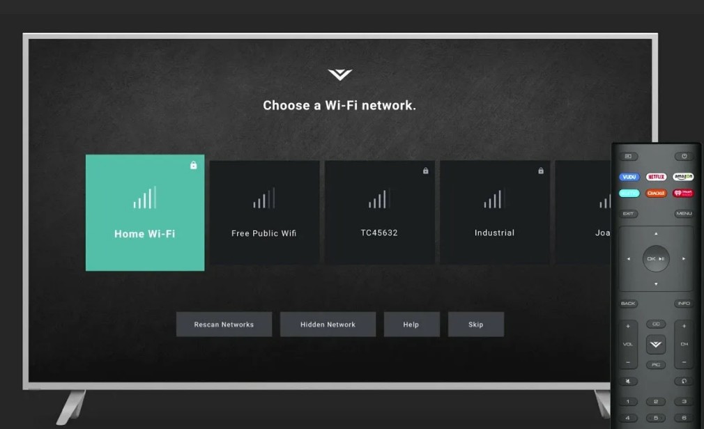 vizio tv connected to wifi but no network detected6